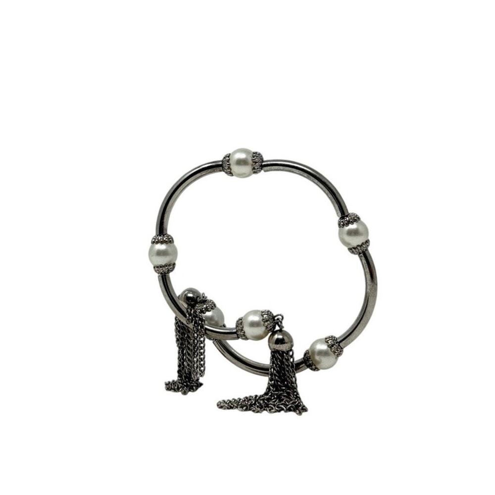 Miriam Haskell Style Double Loop Bracelet Vintage… - image 3